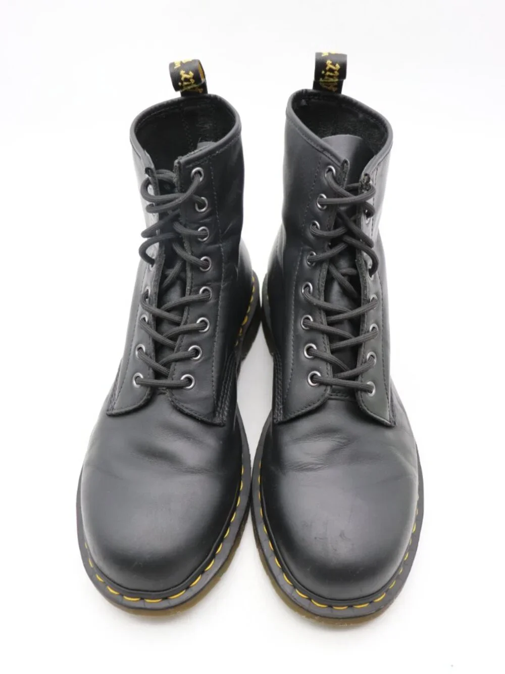 Doc Dr. Martens 1480 Men's 12 Black Leather Lace Up Ankle Combat Boots Lace Up
